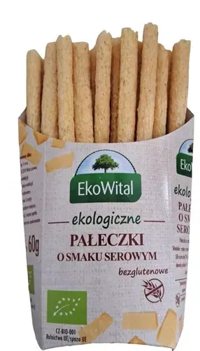 PAŁECZKI O SMAKU SEROWYM B/G BIO 60G