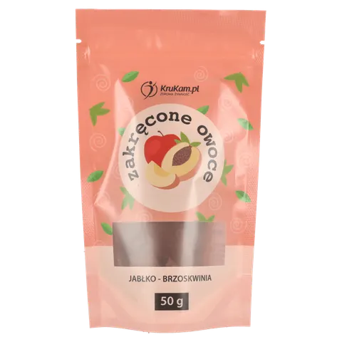 ZAKRĘCONE OWOCE JABŁ-BRZOSKW B/C 50G KRUKAM