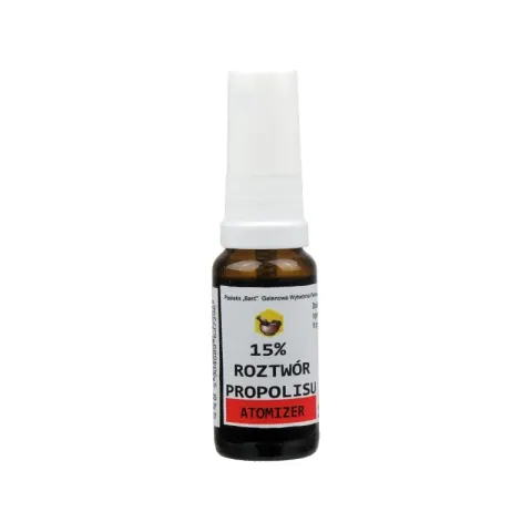 PROPOLIS ROZTWÓR 15% ATOMIZER 20ML PASIEKA BARĆ