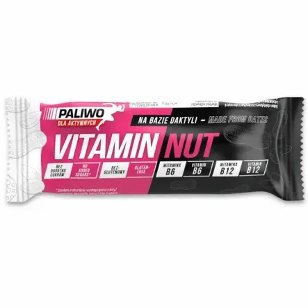 BATON VITAMIN NUT Z WITAMINAMI B6 I B12 BEZGLUTENOWY