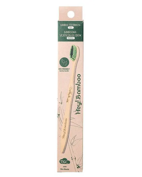 BAMBUSOWA SZCZOTECZKA DO ZĘBÓW MIĘKKA HEY BAMBOO