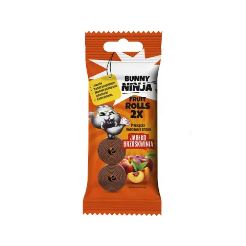 PRZEKĄSKA JABŁKO-BRZOSKWINIA 30G BUNNY NINJA