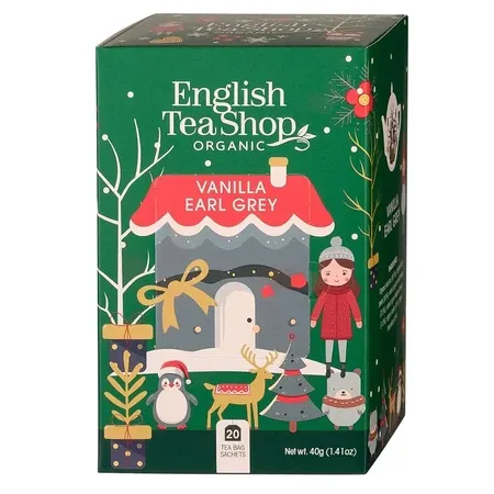 HERBATA ŚWIĄTECZNA Z WANILIĄ I RÓŻĄ 40G ENGLISHTEASHOP