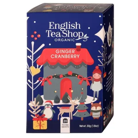 HERBATA ŚWIĄTECZNA IMBIR I ŻURAWINA 30G ENGLISHTEASHOP