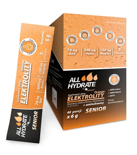 ELEKTROLITY STICK SENIOR ORANGE 6G ALINESS