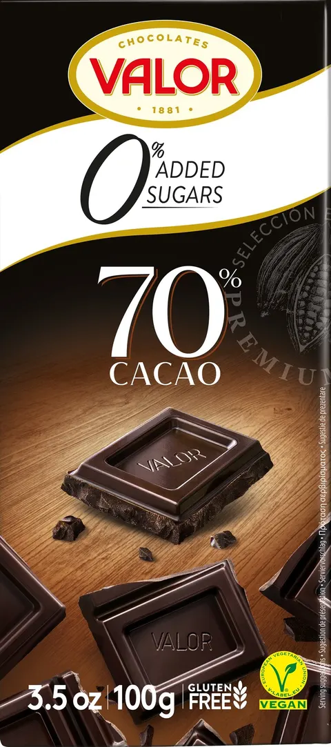 CZEKOLADA CIEMNA 70% B/C VALOR 100G