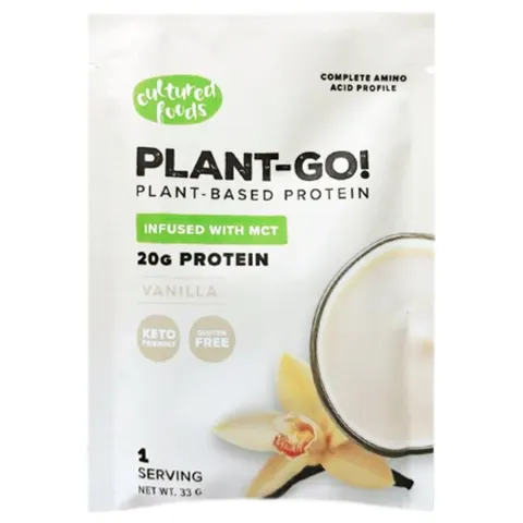 BIAŁKO ROŚLINNE WANILIOWE Z OL.MCT PLANT-GO! 33G