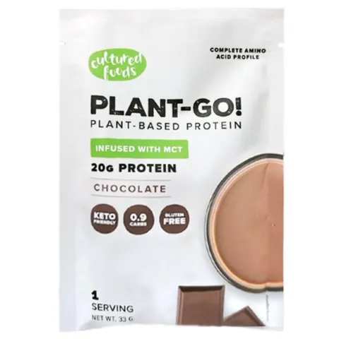 BIAŁKO ROŚLINNE CZEKOLADOWE Z OL.MCT PLANT-GO! 33G