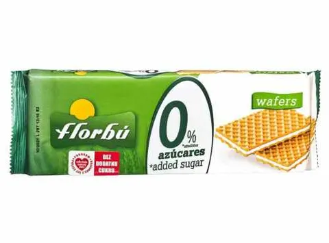 Wafelki nadziewane bez dodatku cukru 160g FLORBU