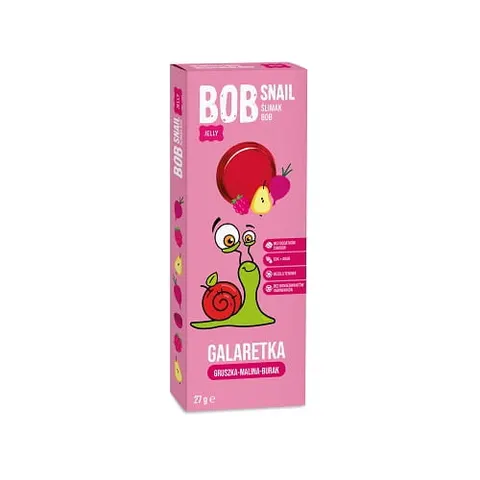 PRZEKĄSKA GRUSZKA-MALINA-BURAK 27G BOB SNAIL