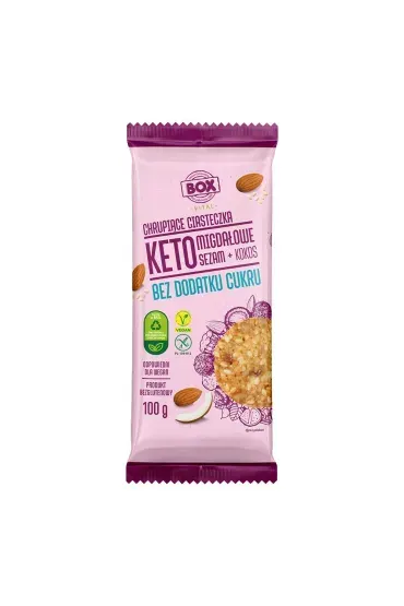 CIASTKA MIGDAŁOWE+ KOKOS B/C KETO BOX 120G