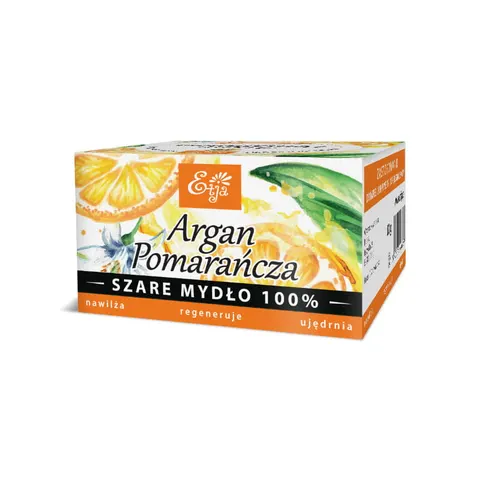 Mydło 100% naturalne Argan & pomarańcza 80g ETJA