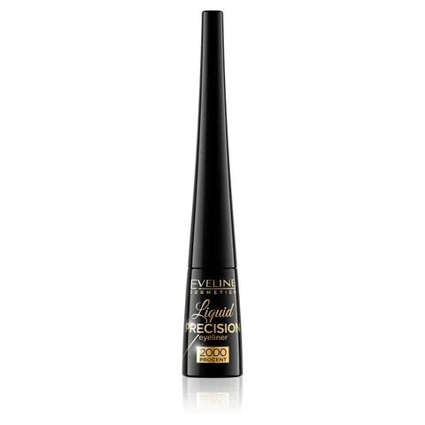 EVELINE Eyeliner czarny liquid precision 2000%