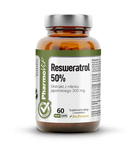 RESWERATROL 60 KAPSUŁEK 30,18 g - PHARMOVIT (CLEAN LABEL)