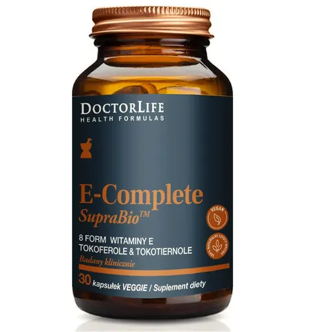 Doctor Life E-Complete SupraBio 8 witamin E nowej generacji suplement diety 30 kapsułek