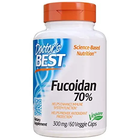 Fucoidan 70% Ekstrakt Fucoidanu 300 mg 60 kapsułek Doctor's Best