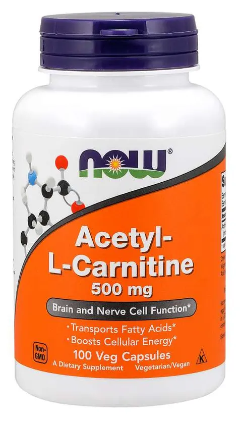 Acetyl LKarnityna HCI 500 mg 100 kapsułek NOW FOODS