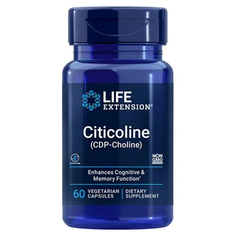 Citicoline Cytykolina CDPCholine 250 mg 60 kapsułek Life Extension