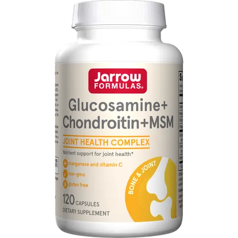 JARROW FORMULAS Glukozamina, Chondroityna i MSM (120 kaps.)
