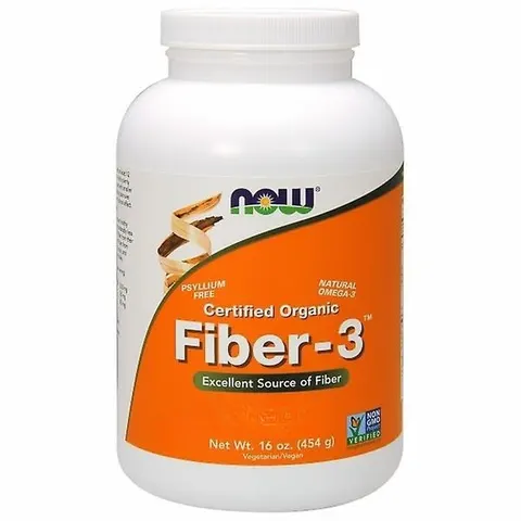 EKO Fiber3 Błonnik 454 g NOW FOODS