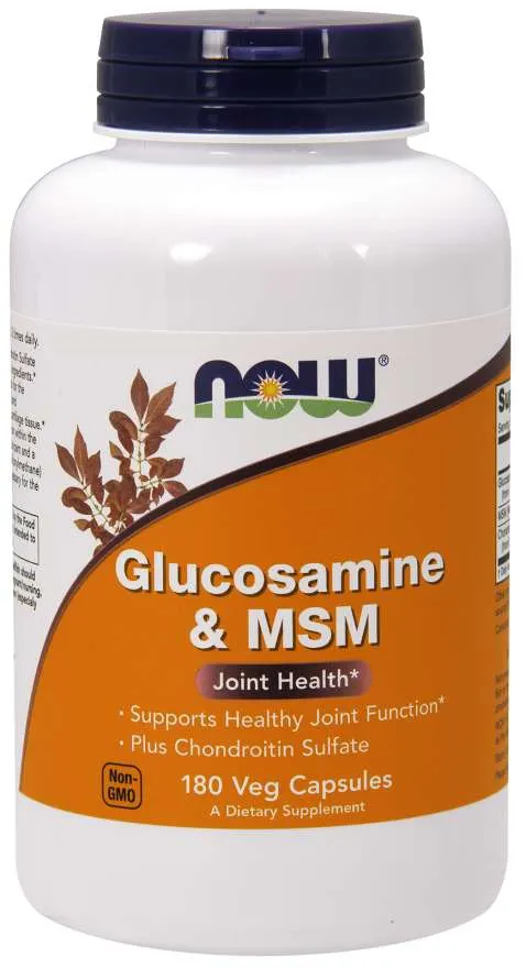 NOW FOODS Glukozamina z MSM (180 kaps.)