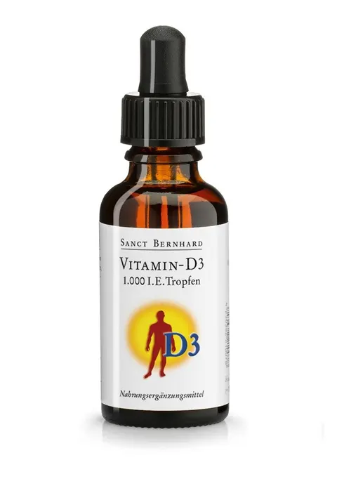Witamina D3 1000 IU w kroplach 30 ml Kräuterhaus Sanct Bernhard KG