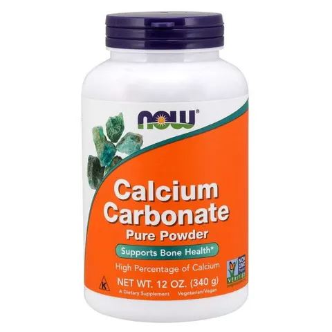 Calcium Carbonate Węglan Wapnia 340 g NOW FOODS