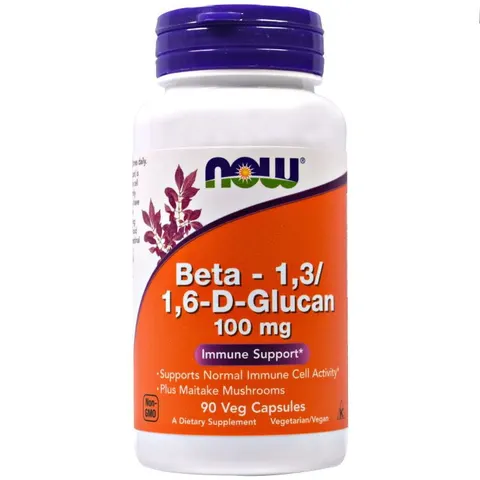 Beta Glukan Beta1,3/1,6DGlucan 100 mg 90 kapsułek NOW FOODS