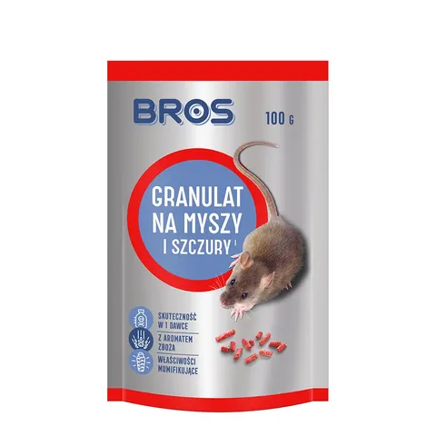 BROS Granulat na myszy i szczury, 100 g