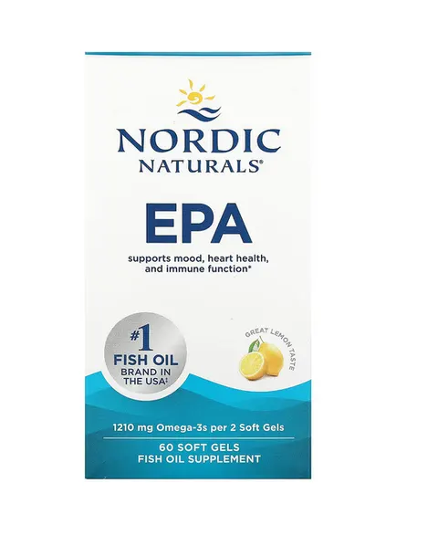 EPA Omega3 Oil 60 kapsułek Nordic Naturals