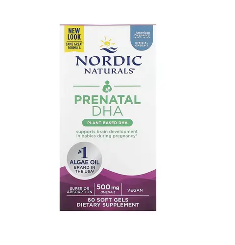 NORDIC NATURALS Prenatal DHA Omega 3 Vegan (60 kaps.)