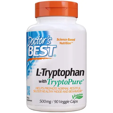 LTryptofan 500 mg 90 kapsułek Doctor's Best