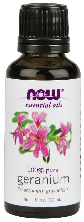 100% Olejek Geraniowy Geranium 30 ml NOW FOODS
