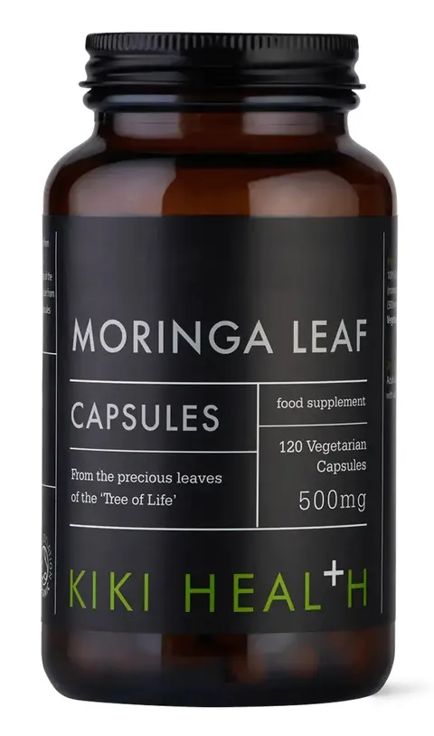 Moringa sproszkowane liście Moringi 120 kapsułek Kiki Health