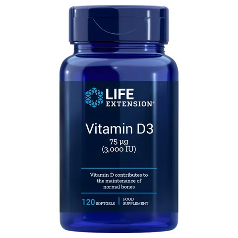 Witamina D3 3000 IU 120 kapsułek Life Extension