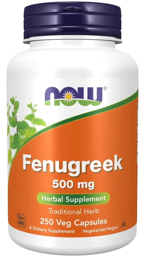 Kozieradka Fenugreek 500 mg 250 kapsułek NOW FOODS