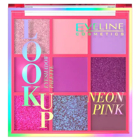 Eveline Cosmetics Dystrybucja sp. z o. o. sp.k - Look Up paleta 9 cieni do powiek Neon Pink 10.8g