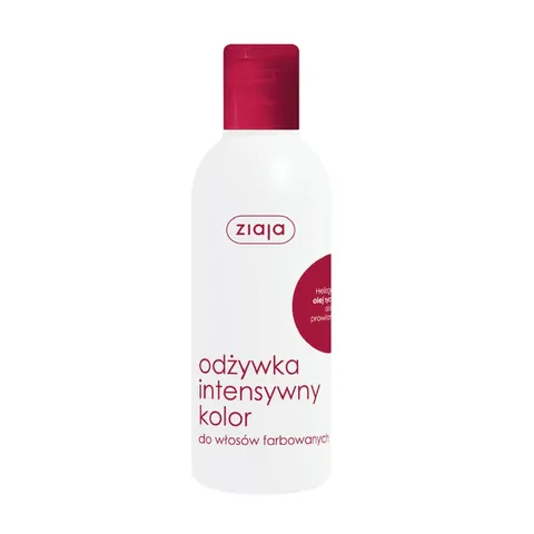 Ziaja odżywka intensywny kolor do włosów farbowanych z olejem rycynowym, 200ml