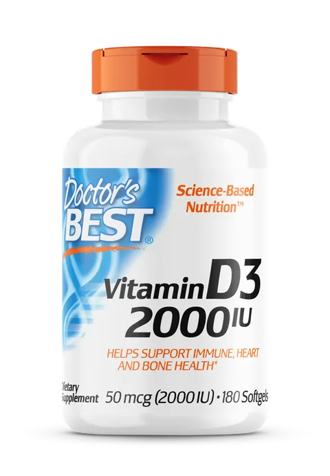 Witamina D3 2000 IU 50 mcg 180 kaps. Doctor's Best