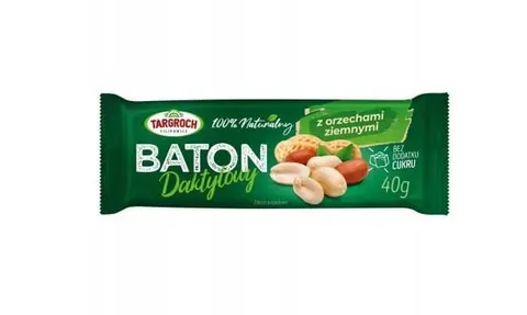 Baton daktylowy z orzechami ziemnymi 40 g Targroch