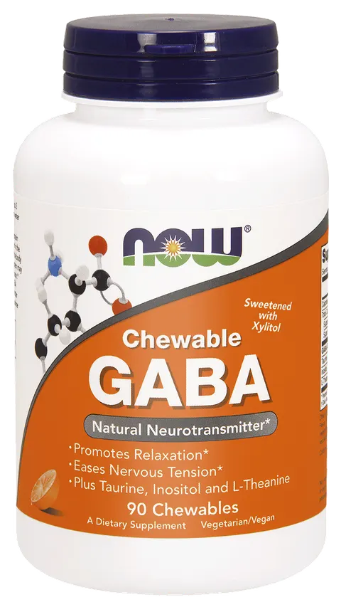 NOW FOODS Chewable GABA - do ssania (90 tabl.)