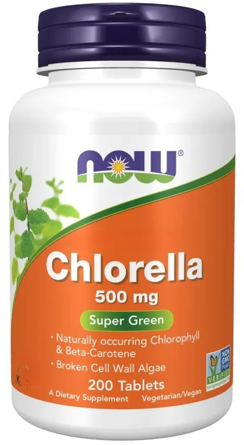 NOW FOODS Chlorella 500 mg (200 tabl.)