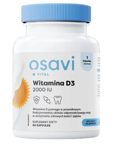Osavi Witamina D3 2000IU 60 kapsułek