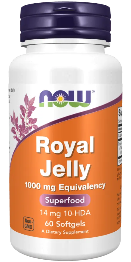 NOW FOODS Royal Jelly 1000 mg (60 kaps.)