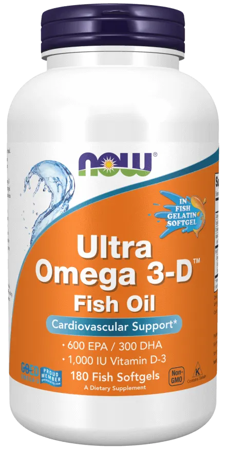NOW FOODS Ultra Omega 3-D (180 kaps.)