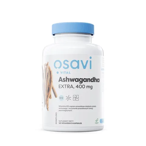 OSAVI Ashwagandha EXTRA 400 mg z wit. B12 (120 kaps.)