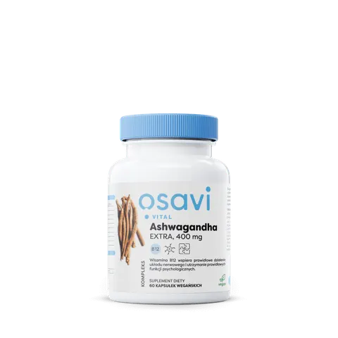 OSAVI Ashwagandha EXTRA 400 mg z wit. B12 (60 kaps.)
