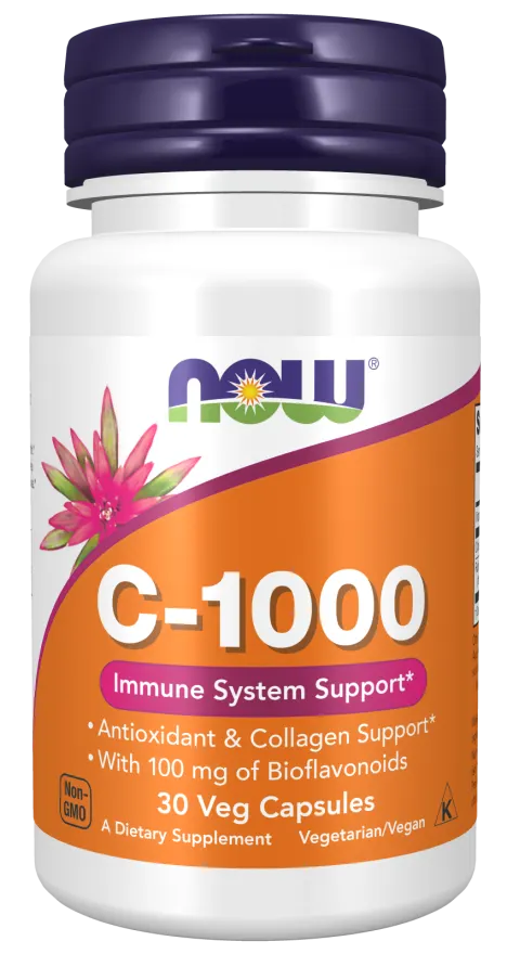 NOW FOODS Witamina C 1000 mg z Bioflawonoidami cytrusowymi (30 kaps.)
