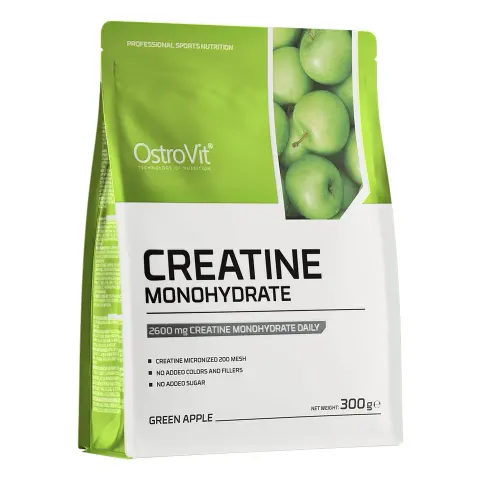OSTROVIT Monohydrat Kreatyny - smak zielonego jabłka (300 g)