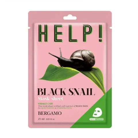 Help Sheet Mask maska do twarzy z Black Snail 25ml